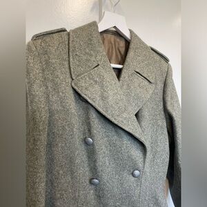 New Vintage Sydd av Söderbergs Wool Military coat from Sweden. Never worn. Fall